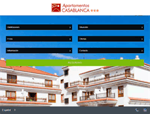 Tablet Screenshot of apartamentosclubcasablanca.com